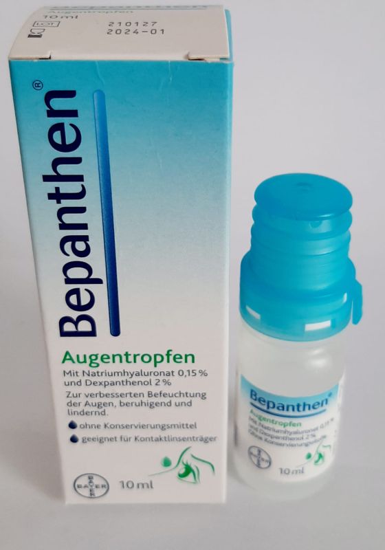 Бепантен краплі очні 10 мл флакон(Німеччина)
