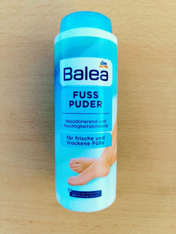 Пудра для ног от излишней влажности и неприятного запаха  Balea, 100  г (Германия)
