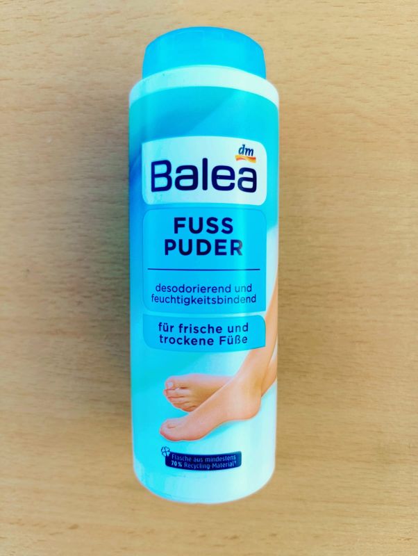 Пудра для ніг від зайвої вологості та неприємного запаху Balea, 100 г (Німеччина)