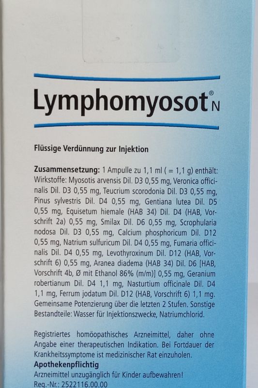 Лімфоміозот Н розчин д/ін'єкцій по 1.1 мл №1 Heel Німеччина