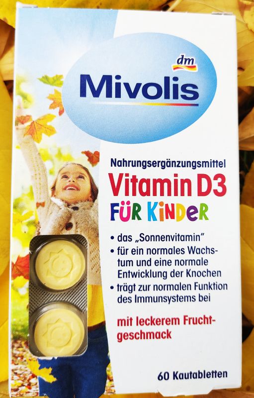 Вітамін Д3 жувальні пастилки для дітей 60 штук МіловісMilovis Німеччина