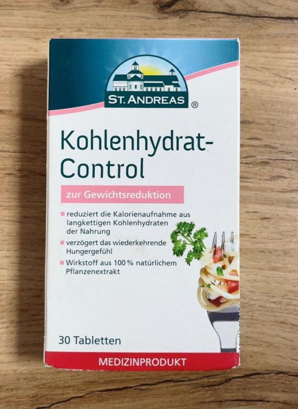 Таблетки для схуднення Kohlenhydrat Control #30 St.Andreas Німеччина