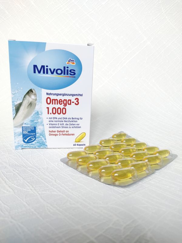 Омега-3 1000 мг 60 капсул Міловіс Milovis Німеччина