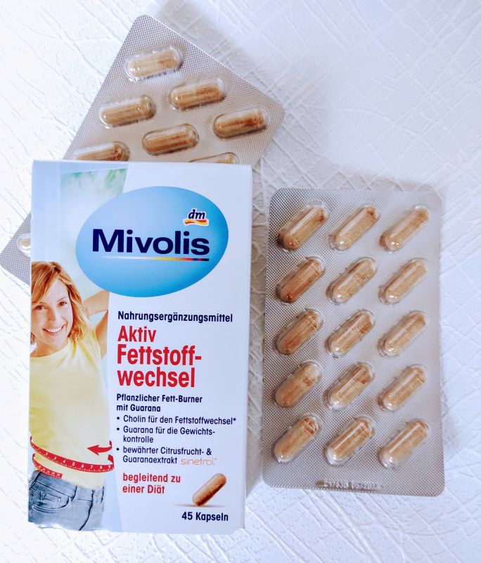 Міволіс Капсули для схуднення Активний метаболізм жирів 45 штук Milovis Німеччина
