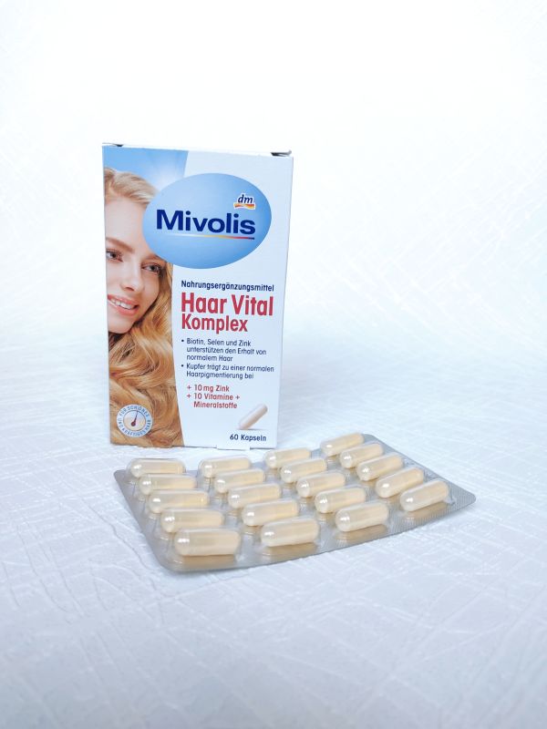 Вітаміни для росту волосся 60 штук Mivolis Німеччина