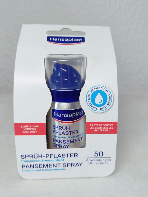 Лейкопластырь- спрей антибактериальный  Hansaplast 32,5 мл Германия