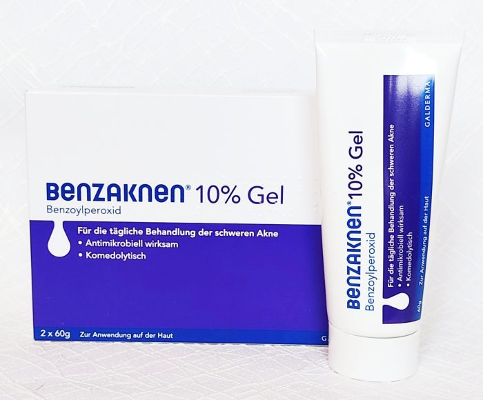 Бензакне, Бензак (Базирон) Benzaknen 10% гель від вугрів 120г Galderma Галдерма (Німеччина)