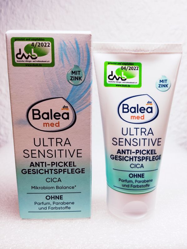 Крем від прищів, акне для чутливої ??шкіри обличчя 50 мл Balea Med Anti Pickel