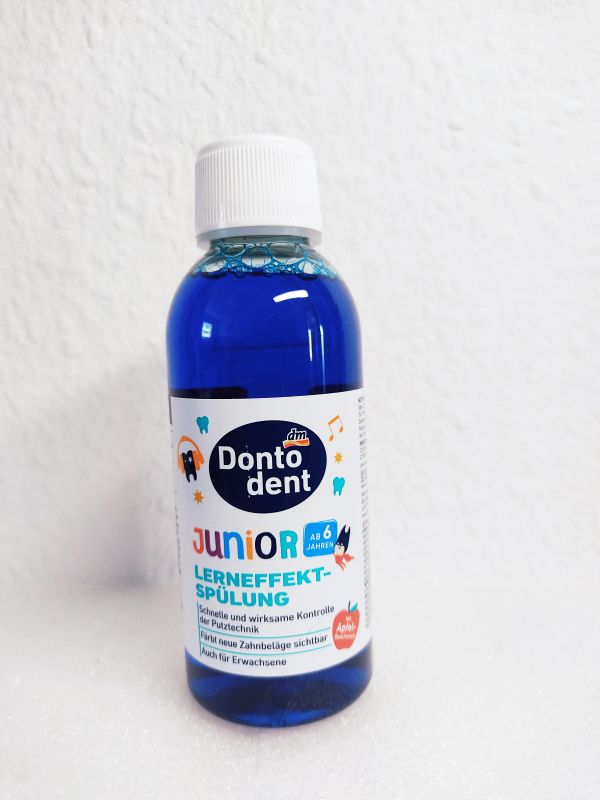 Детский индикатор зубного налета Dontodent Mundsp?lung Junior Lerneffekt, 200 мл Германия