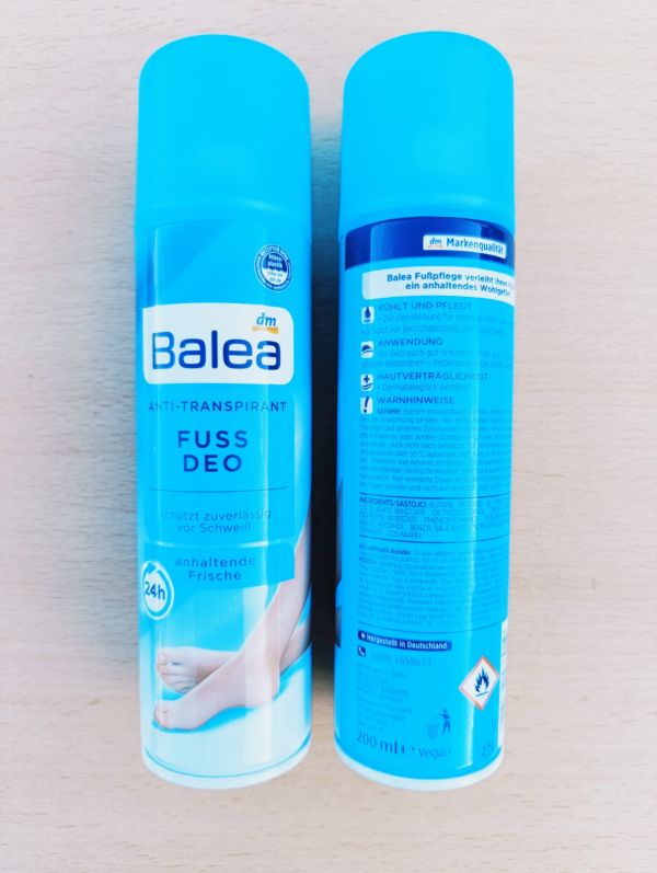 Дезодорант-спрей  для ног от грибка и пота Balea Fuss Deo, 200 Германия