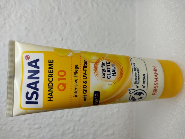 Крем Isana для інтенсивного догляду за шкірою рук з Q10 та фільтром від УФ 100 мл Німеччина