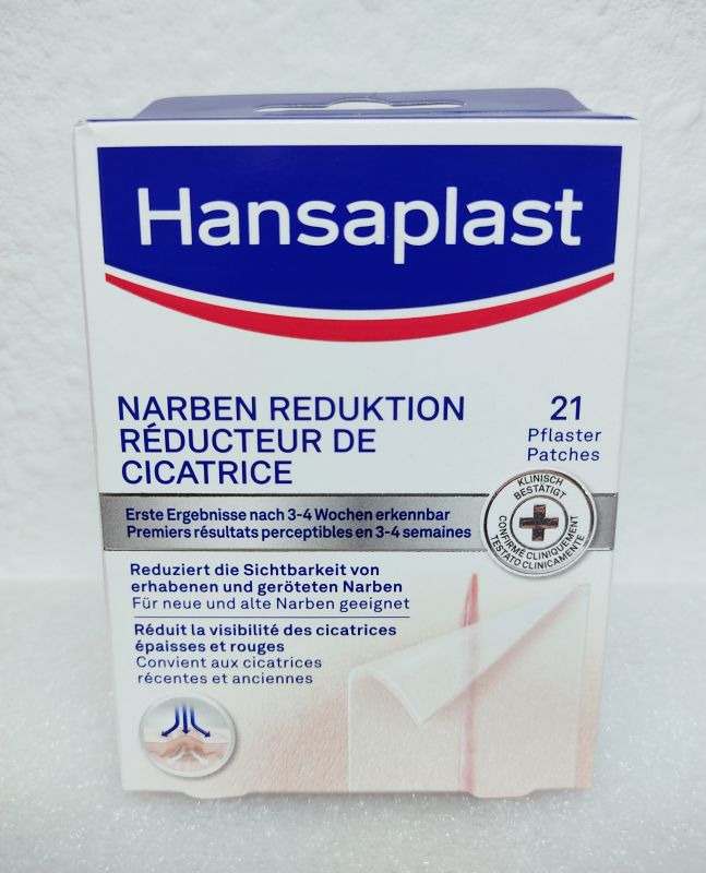 Пластирі для лікування гіпертрофічних та келоїдних рубців Hansaplast 6.8 х 3.8 21 шт.