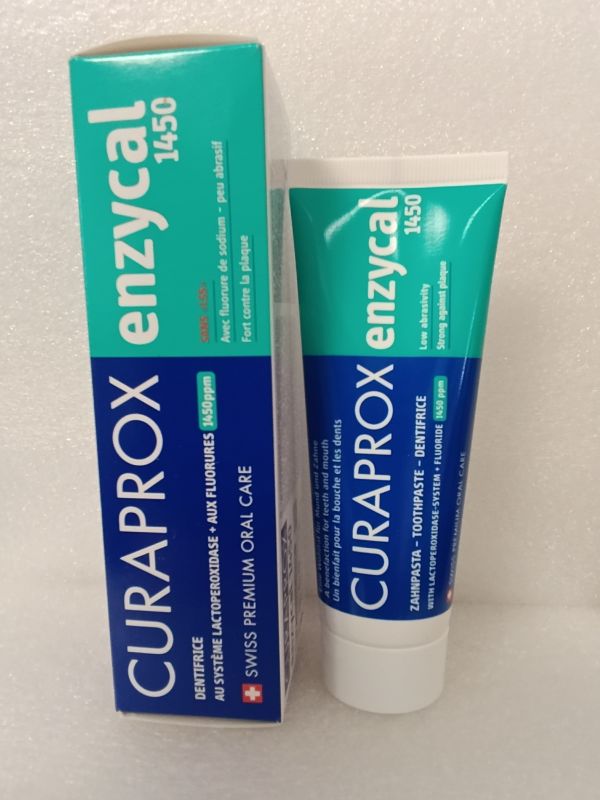Зубна паста ензимна,ферментна Курапрокс Curaprox Enzycal 1450, 75 мл