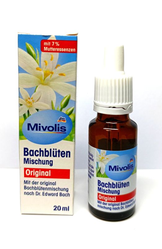 Міволіс Mivolis Краплі Квіти Баха оригінальні, 20 мл Bachbl?ten Tropfen Original
