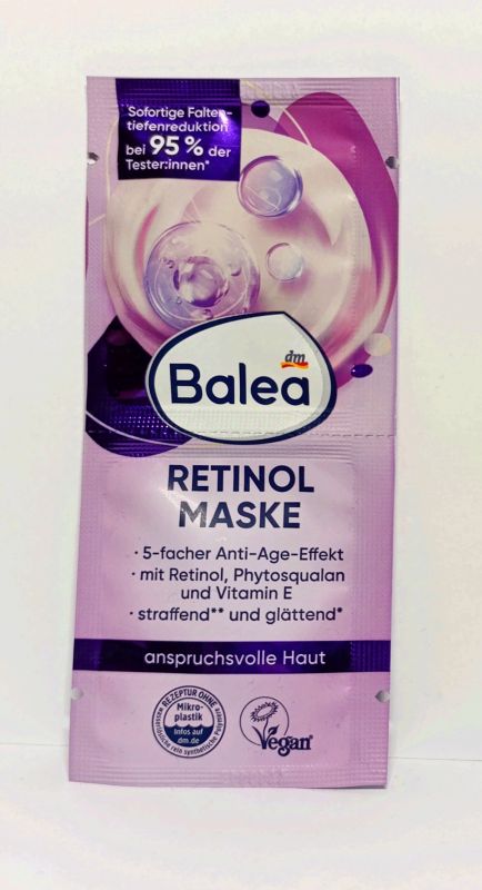 Balea Maske Retinol Маска Балеа для обличчя з ретинолом 16 мл Німеччина