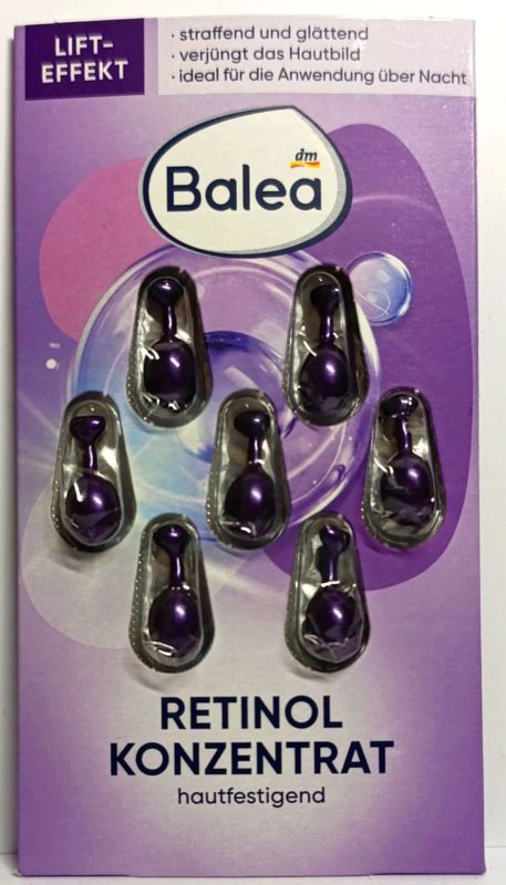 Сироватка - концентрат для обличчя Balea з Ретинолом, що омолоджує 7 шт Німеччина
