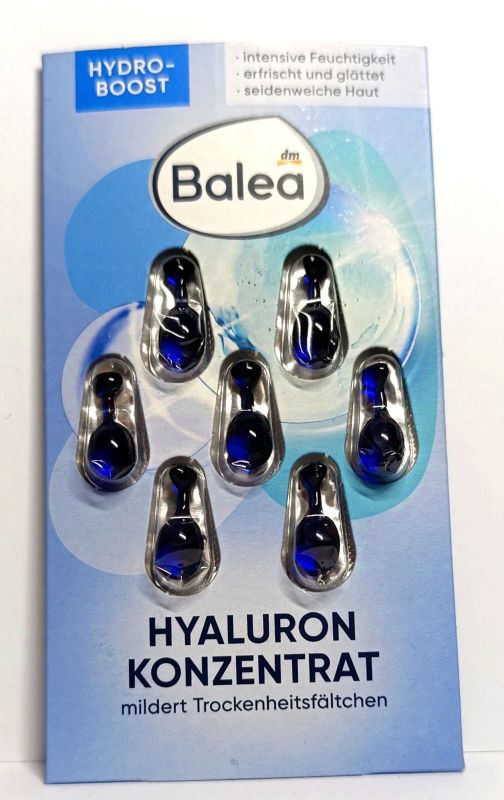 Сироватка-концентрат Балеа Balea з гіалуроновою кислотою 7 штук Німеччина