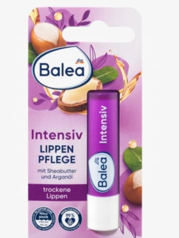 Бальзам для губ Балеа з маслом ши та органовим маслом 4,8 г Balea Intensiv Lippen Pflege Німеччина