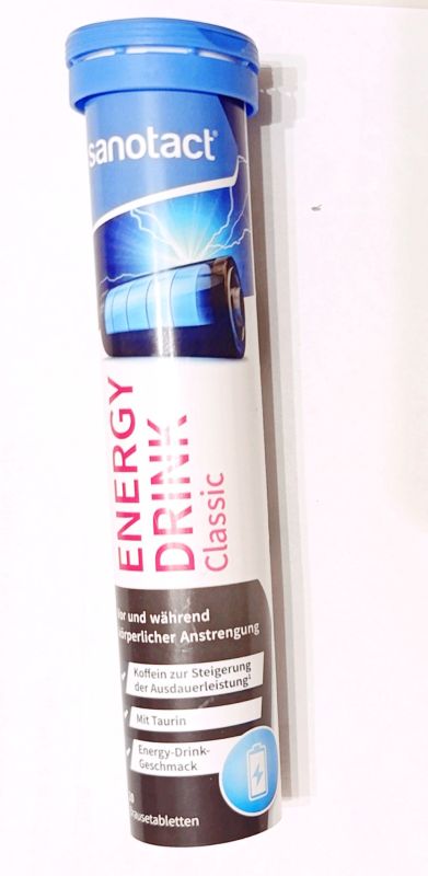 Sanotact Energy Drink шипучі таблетки Енергетичний напій Санотакт 20 штук Німеччина