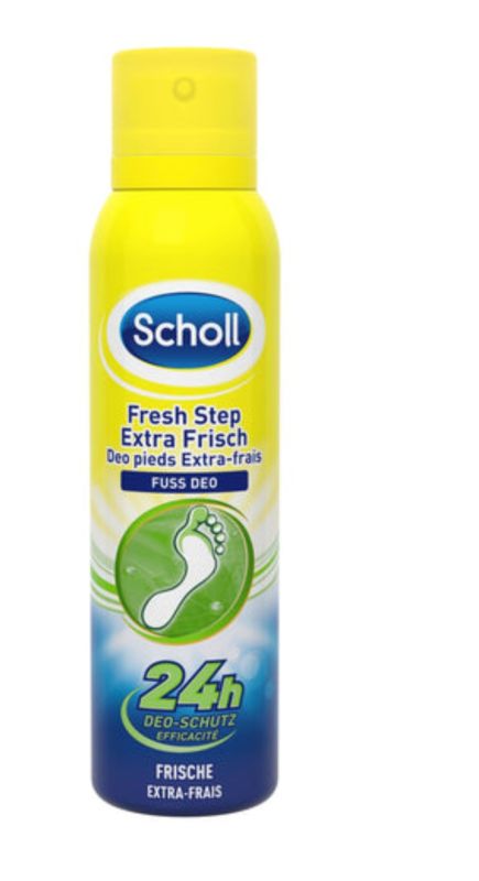Дезодорант – спрей для взуття, що зменшує неприємний запах Scholl Fresh Step Geruchsstopp Schuh Deo 150мл Німеччина