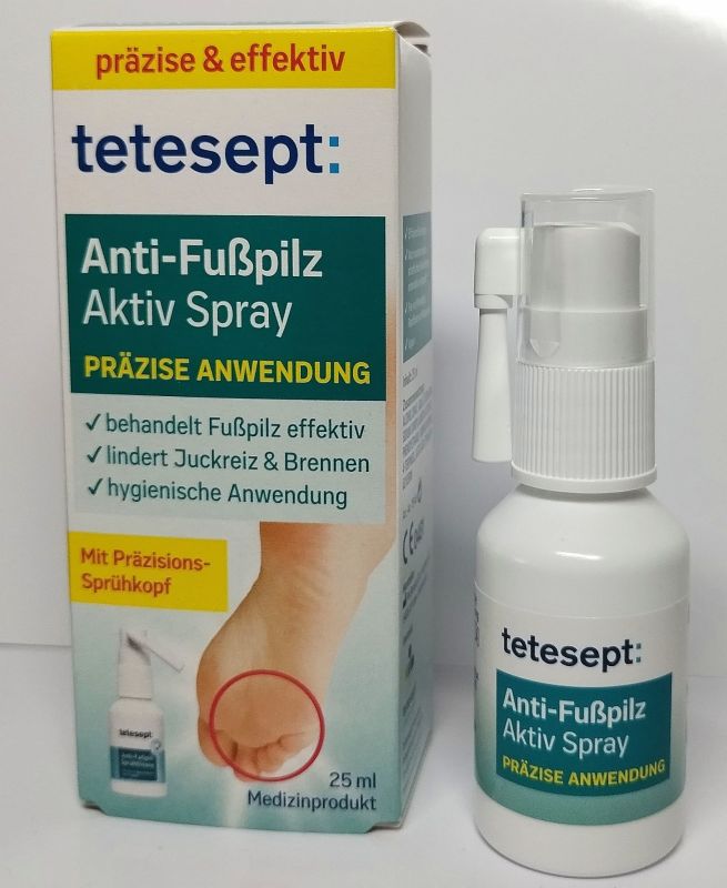 Cпрей от грибка стоп и ногтей Тетесепт   25 мл Tetesept Германия