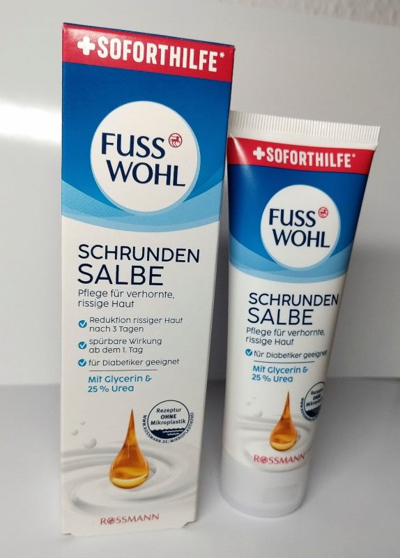 Mазь для от трещин, сухих мозолей, натоптышей на пятках 75 г Fuss Wohl Германия