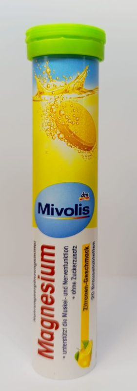 Mivolis Magnesium витамины шипучие Магний 20 шт 82 г Миволис  Германия