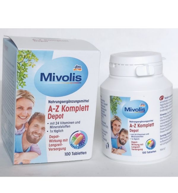 Мультивитамины  для иммунитета от A до Z Миволис  100 табл Германия Mivolis