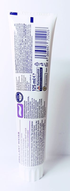 Зубная паста Донтодент Zahnpasta Brillant Weiss   отбеливающая 125 мл Dontodent Германия