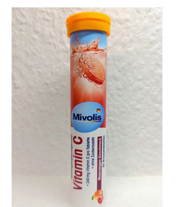 Mivolis Миволис витамином C  шипучие таблетки 20 штук  82 г Германия
