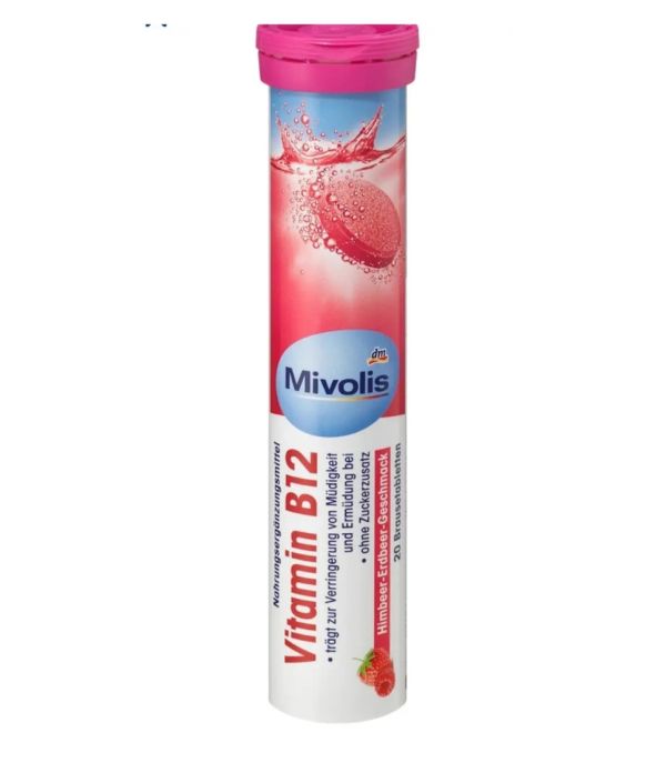 Вітамін Міволіс Mivolis Vitamin B12 шипучі 20 штук Німеччина