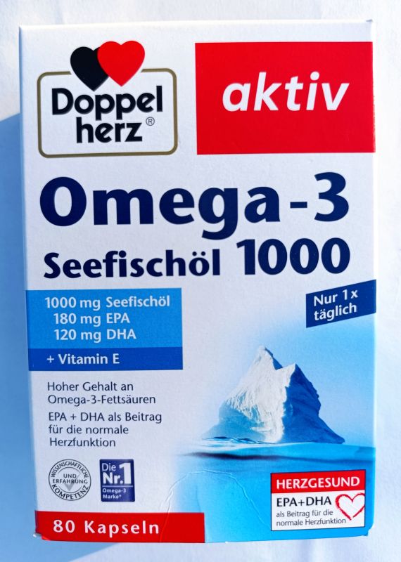 Риб'ячий жир Омега-3 1000 мг 80 капсул Doppelherz Німеччина
