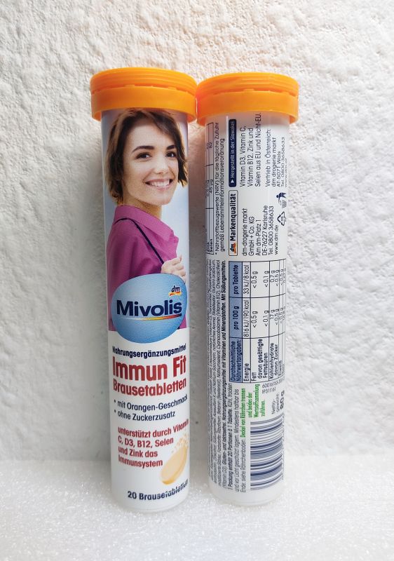 Mivolis Immun Fit Міволіс Імун Фіт 20 шипучих таблеток, 80 г Німеччина
