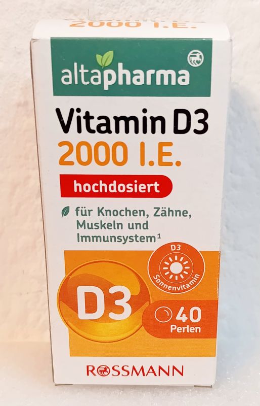 Альтафарма Вітамін D3 2000 МО капсулы 40 штук Altapharma  Німеччина